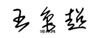 朱锡荣王鲁超草书个性签名怎么写