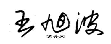 朱锡荣王旭波草书个性签名怎么写