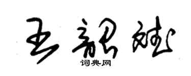 朱锡荣王韶斌草书个性签名怎么写
