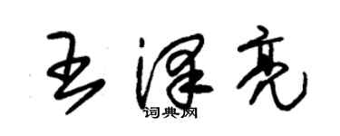 朱锡荣王泽亮草书个性签名怎么写