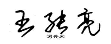朱锡荣王能亮草书个性签名怎么写