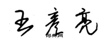 朱锡荣王彦亮草书个性签名怎么写