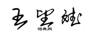 朱锡荣王望斌草书个性签名怎么写