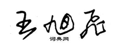 朱锡荣王旭飞草书个性签名怎么写