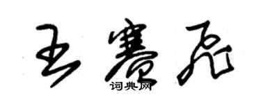 朱锡荣王赛飞草书个性签名怎么写