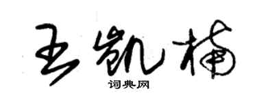 朱锡荣王凯楠草书个性签名怎么写