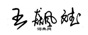 朱锡荣王飙斌草书个性签名怎么写