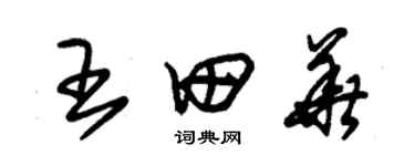 朱锡荣王田华草书个性签名怎么写