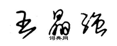 朱锡荣王晶强草书个性签名怎么写