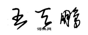 朱锡荣王天鹏草书个性签名怎么写