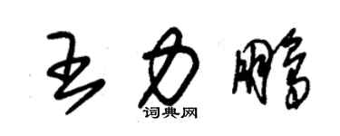朱锡荣王力鹏草书个性签名怎么写