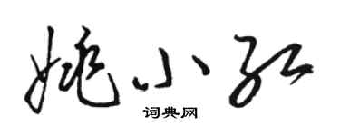 骆恒光姚小红草书个性签名怎么写