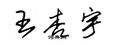 朱锡荣王杏宇草书个性签名怎么写
