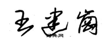 朱锡荣王建岗草书个性签名怎么写
