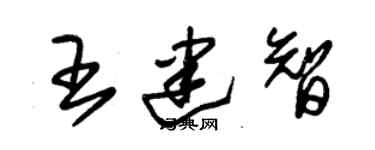 朱锡荣王建智草书个性签名怎么写