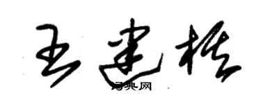 朱锡荣王建棋草书个性签名怎么写