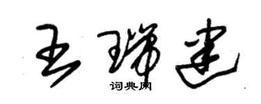 朱锡荣王瑞建草书个性签名怎么写