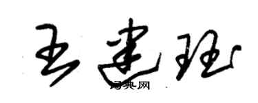 朱锡荣王建珏草书个性签名怎么写