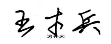 朱锡荣王才兵草书个性签名怎么写