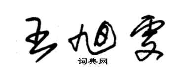 朱锡荣王旭雯草书个性签名怎么写
