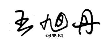 朱锡荣王旭丹草书个性签名怎么写