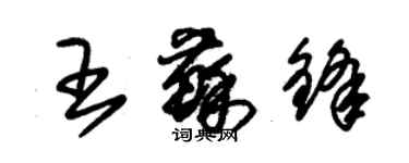 朱锡荣王苏锋草书个性签名怎么写