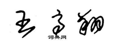 朱锡荣王高翔草书个性签名怎么写