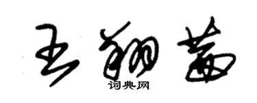 朱锡荣王翔茜草书个性签名怎么写
