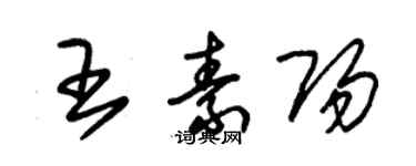 朱锡荣王素阳草书个性签名怎么写