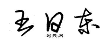 朱锡荣王日东草书个性签名怎么写