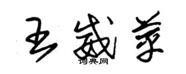 朱锡荣王威苹草书个性签名怎么写
