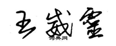 朱锡荣王威灵草书个性签名怎么写