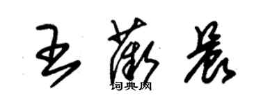 朱锡荣王薇晨草书个性签名怎么写
