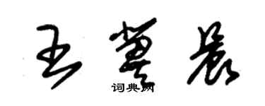 朱锡荣王冀晨草书个性签名怎么写