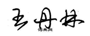 朱锡荣王丹林草书个性签名怎么写