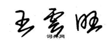 朱锡荣王云旺草书个性签名怎么写