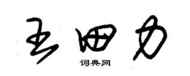 朱锡荣王田力草书个性签名怎么写