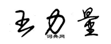 朱锡荣王力量草书个性签名怎么写