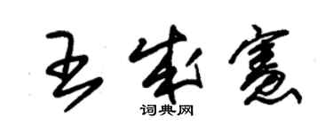朱锡荣王成宪草书个性签名怎么写
