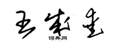 朱锡荣王成爱草书个性签名怎么写