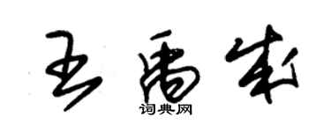 朱锡荣王禹成草书个性签名怎么写