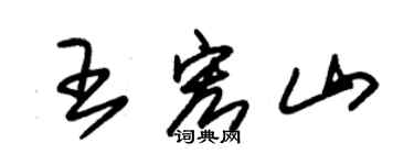 朱锡荣王宏山草书个性签名怎么写