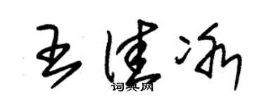 朱锡荣王佳冰草书个性签名怎么写