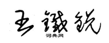 朱锡荣王铁锐草书个性签名怎么写
