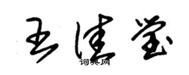 朱锡荣王佳莹草书个性签名怎么写