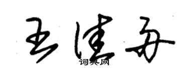 朱锡荣王佳舟草书个性签名怎么写