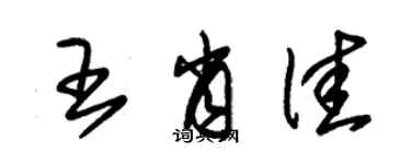 朱锡荣王肖佳草书个性签名怎么写