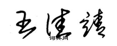 朱锡荣王佳靖草书个性签名怎么写