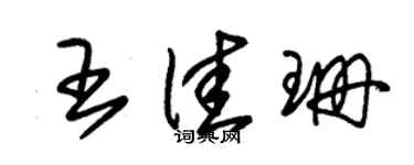 朱锡荣王佳珊草书个性签名怎么写