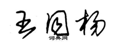 朱锡荣王同杨草书个性签名怎么写
